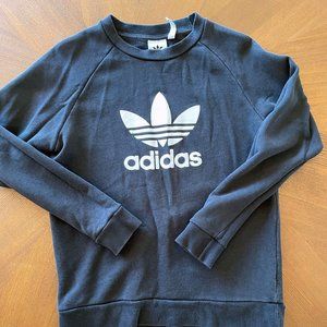 Adidas Logo Sweatshirt. Mens. Black. Size Medium